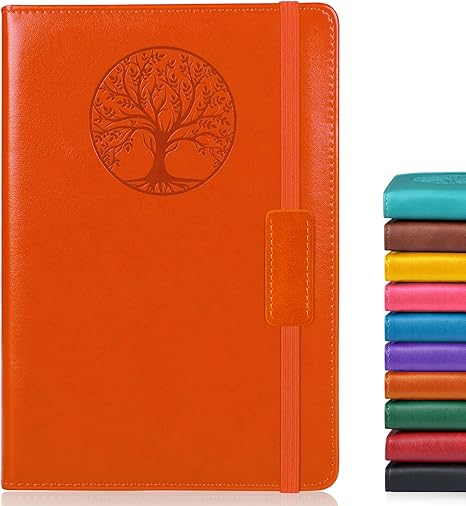 Biuwory Lined Hardcover Leather Journal Notebook