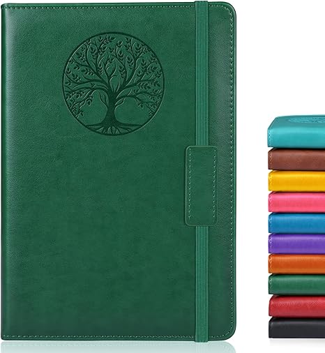 Biuwory Lined Hardcover Leather Journal Notebook