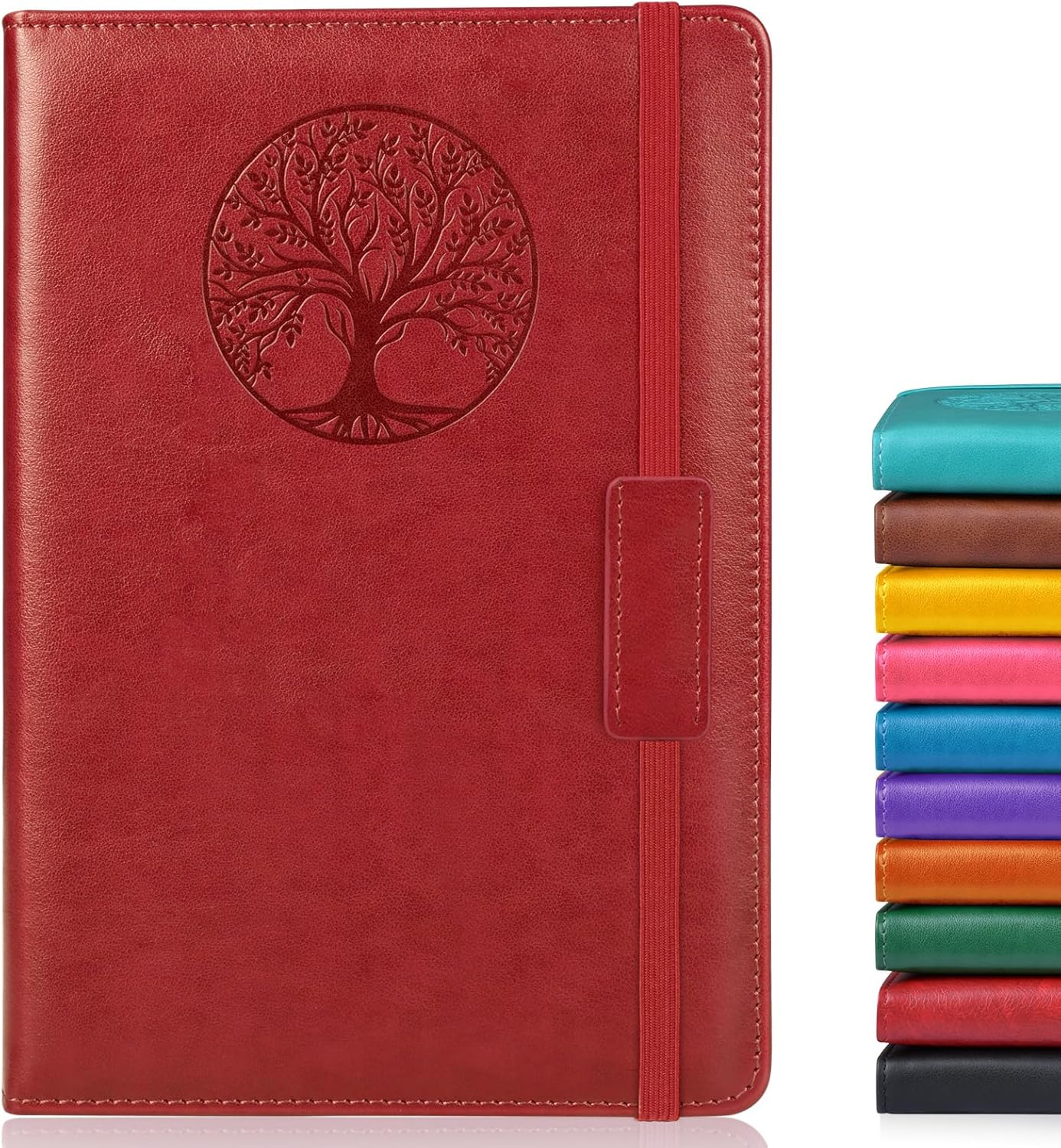 Biuwory Lined Hardcover Leather Journal Notebook